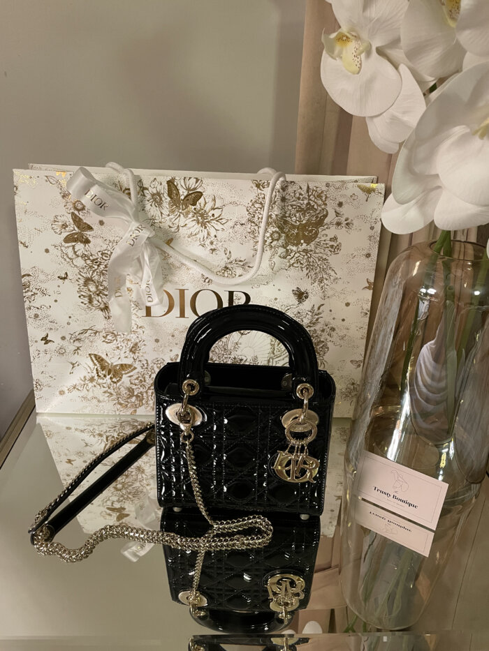 Christian Dior Black Lady Dior Mini Bag  The Closet