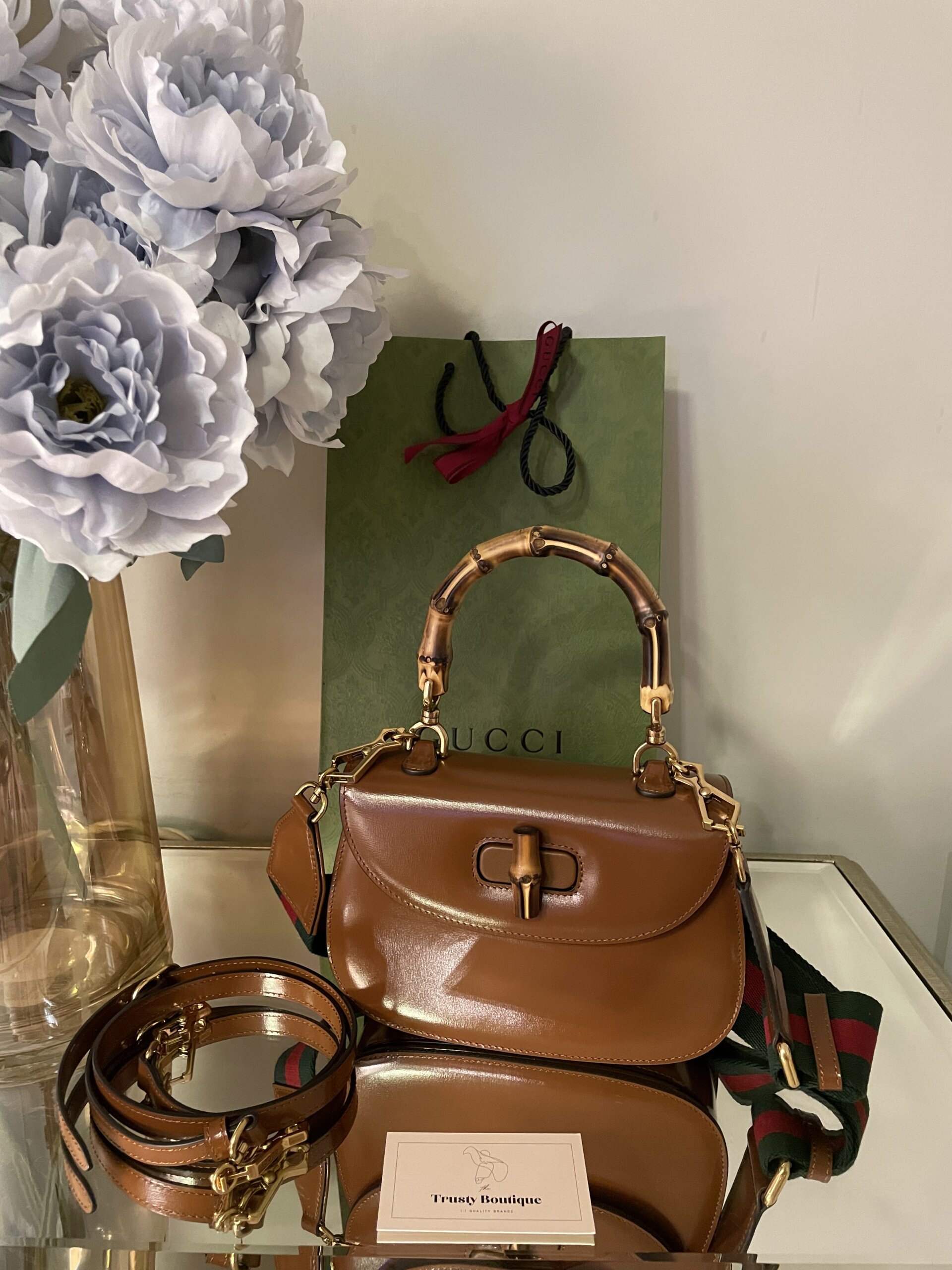 Gucci Bamboo 1947 small top handle bag – Trusty