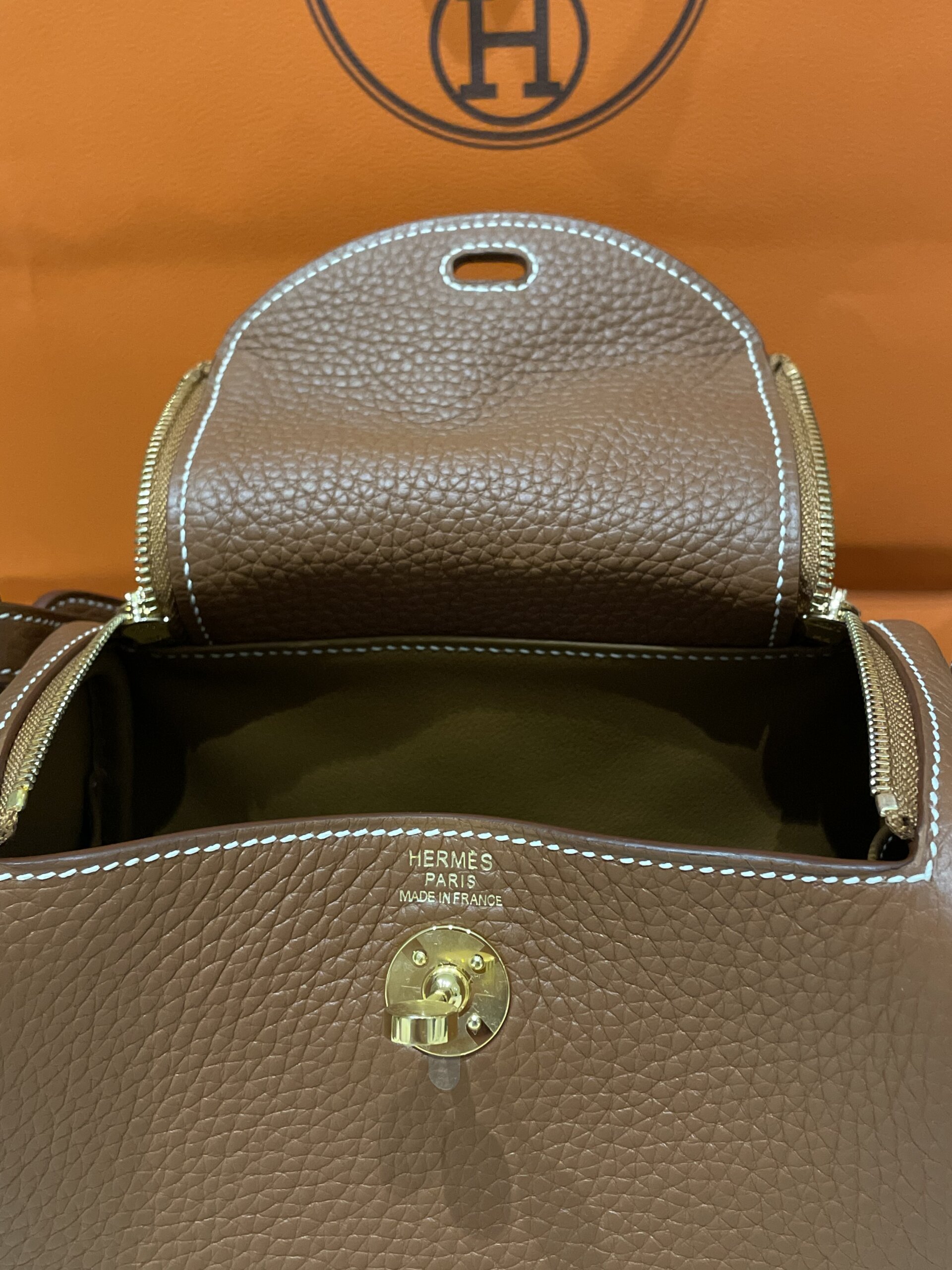 Hermès Gold Clemence Mini Lindy – Trusty
