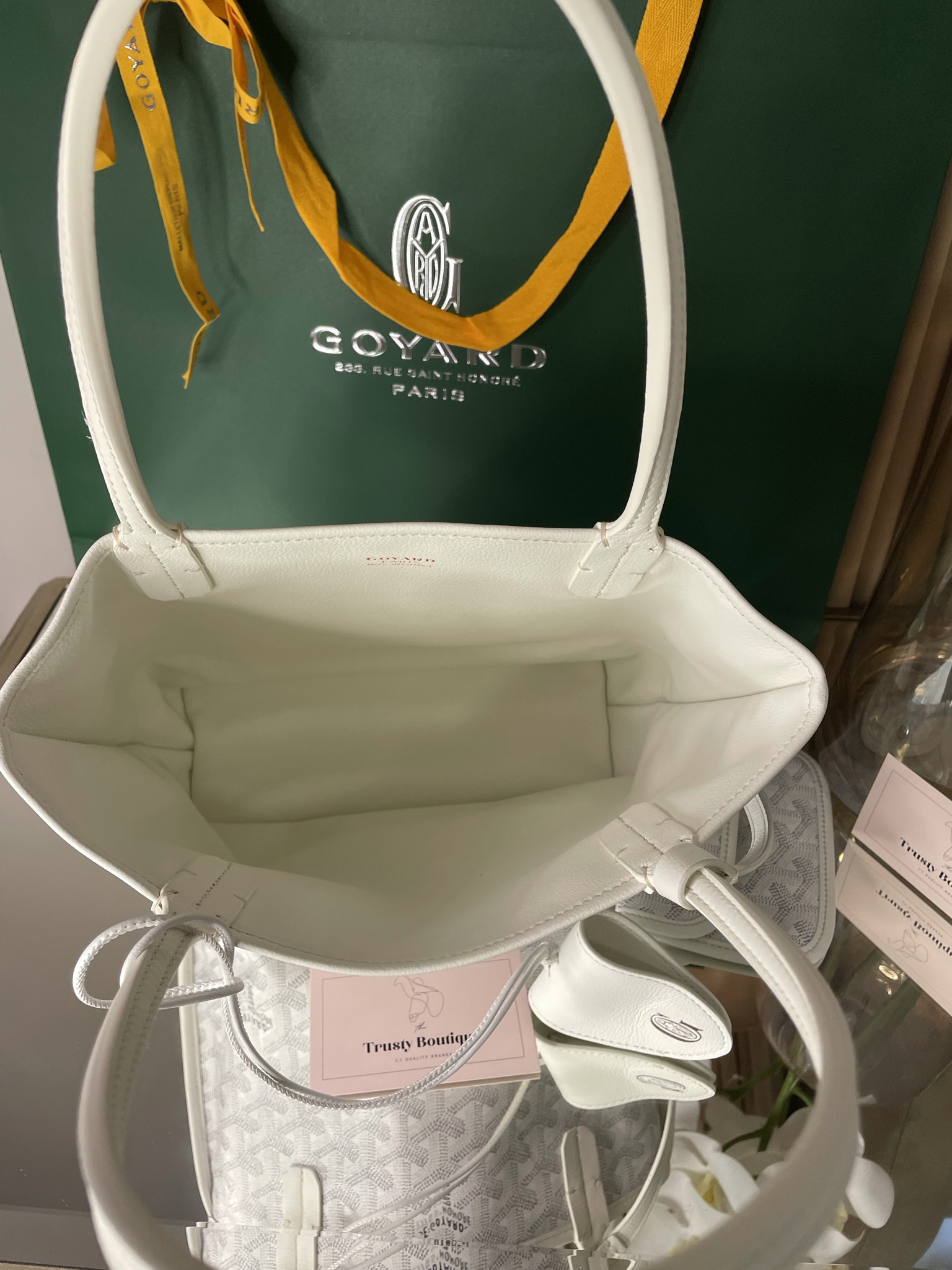 Goyard White Anjou Mini Bag – Trusty