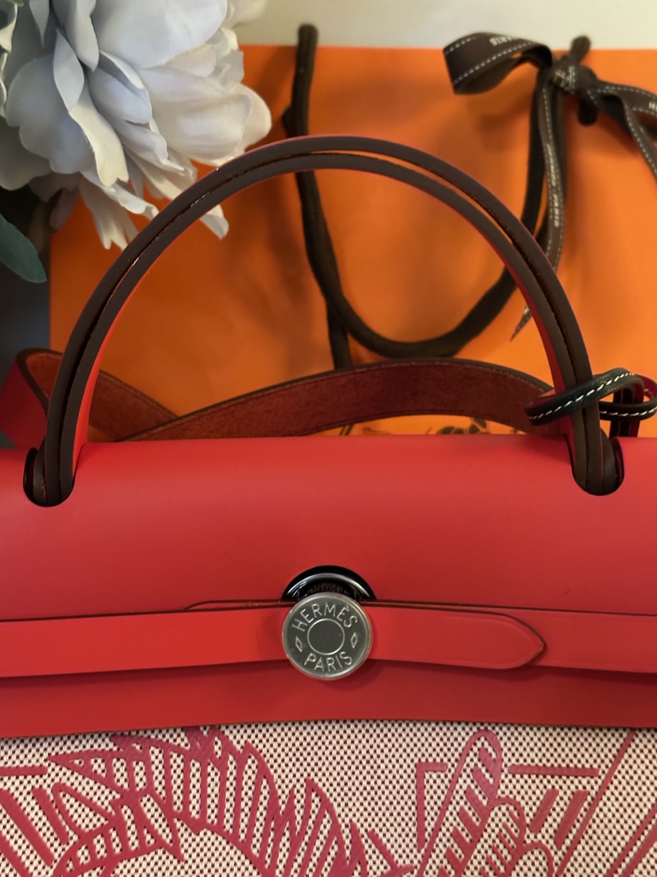 Hermes Herbag Zip Pegase Pop 31 Rouge Piment Special Edition