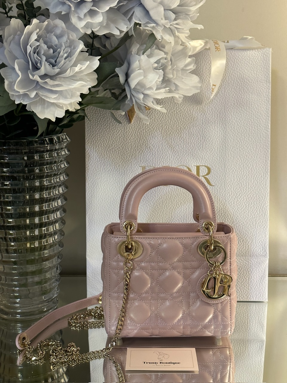 Lady Dior Pearl Pink Mini  Open Space
