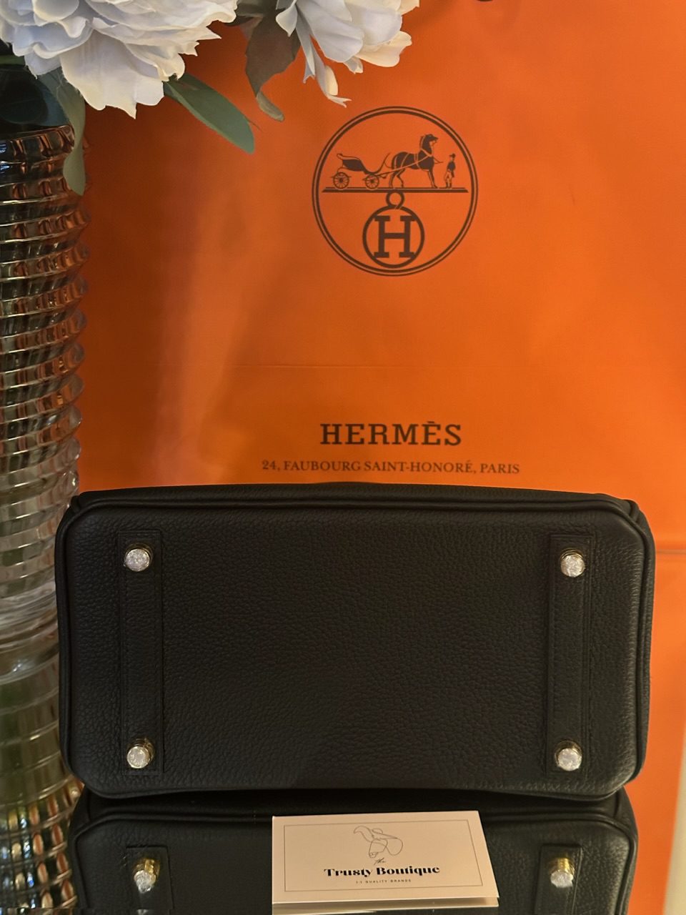 Hermès Black Togo Birkin 25 Gold Hardware – Trusty