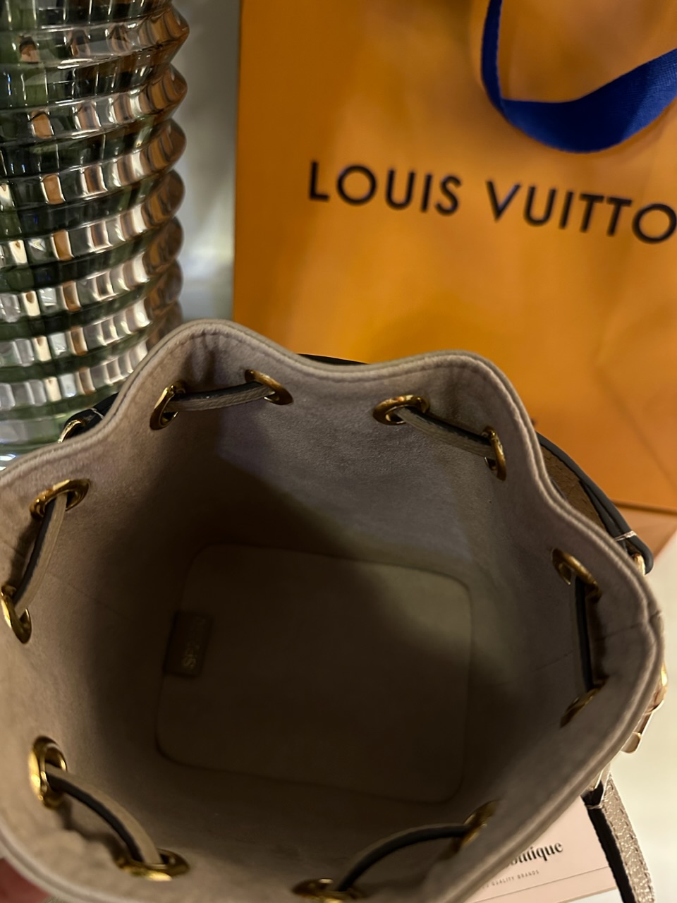 Louis Vuitton Nano Noé Bicolore Tourterelle