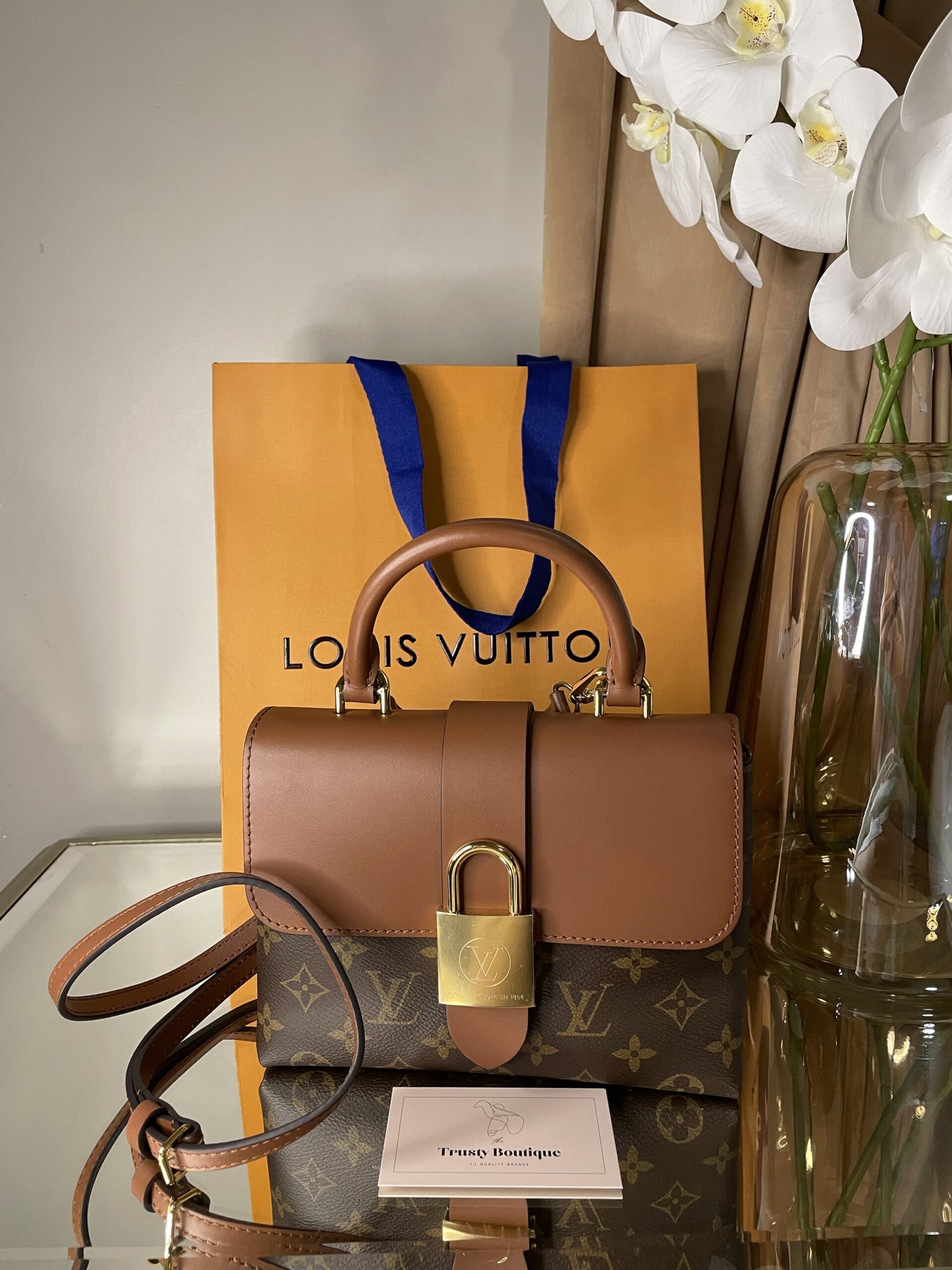 Louis Vuitton Locky BB Flap Bag Monogram Black GHW. Original