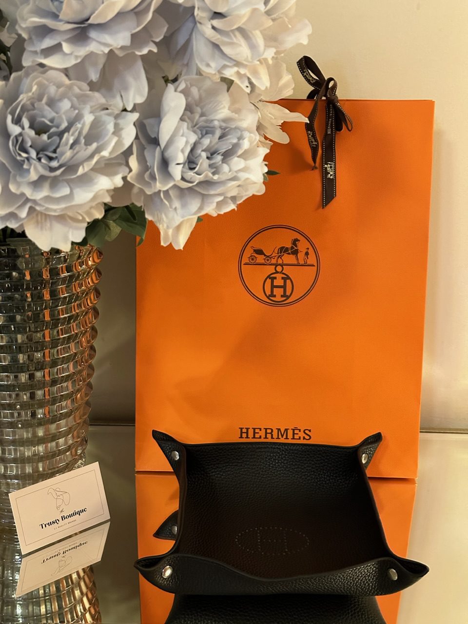 Hermes Mises et Relances Change Tray Orange