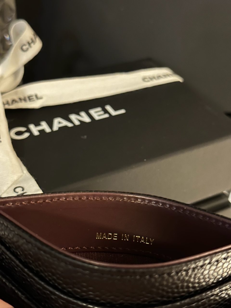 Chanel Black Caviar Classic Cardholder Gold Hardware – Trusty