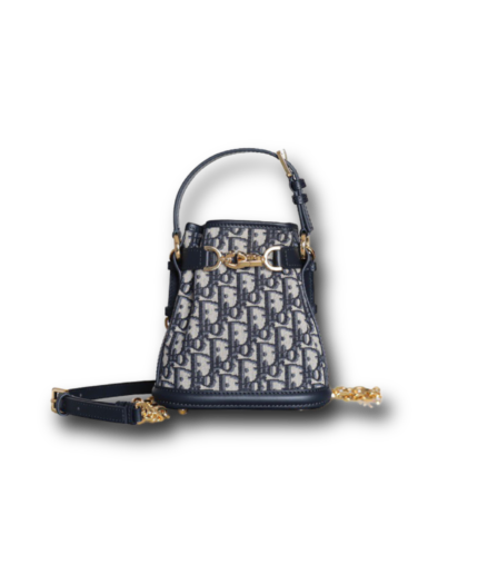 Small C'est Dior Bag Blue Dior Oblique Jacquard